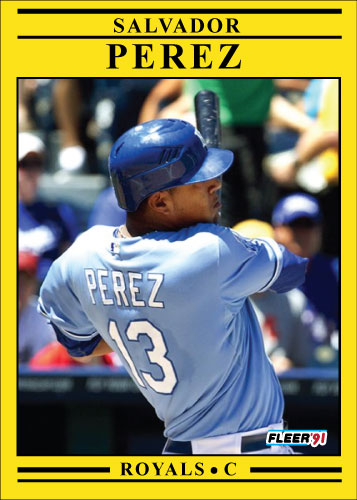 Salvador Perez 1991 Fleer custom card