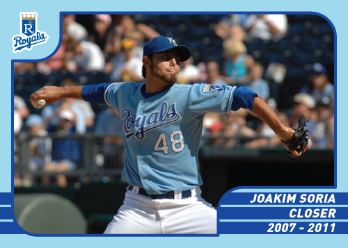 36 Greatest Royals: Joakim Soria custom card.