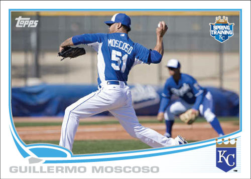 Guillermo Moscoso 2013 Royals spring training custom card