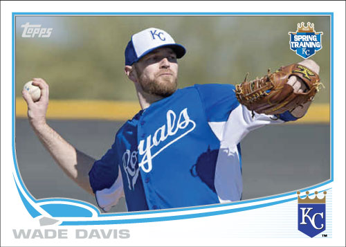 Wade Davis 2013 Topps Spring Training custom card