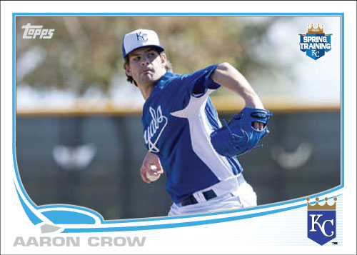 2013 Aaron Crow Royals Spring Training card
