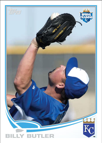 Billy Butler 2013 Spring Training custom card.