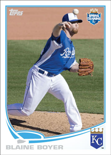 Blaine Boyer 2013 Spring Training Custom card