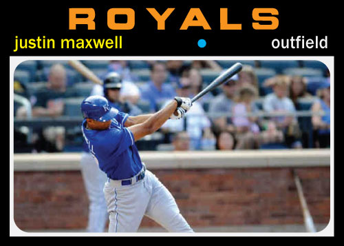 Justin Maxwell 1971 Topps custom card