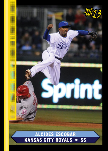 2013 Just Fair Alcides Escobar custom card
