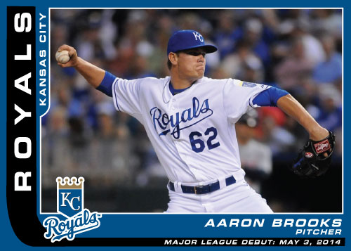 MLB Debut Custom Card Aaron Brooks