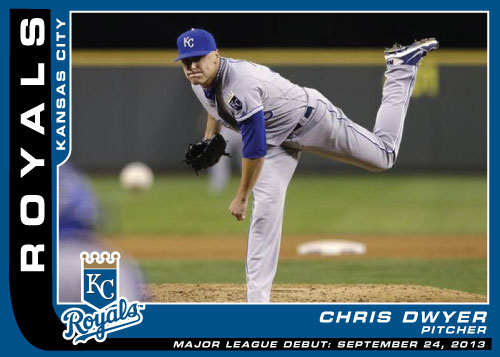 MLB Debut custom card Chris Dwyer