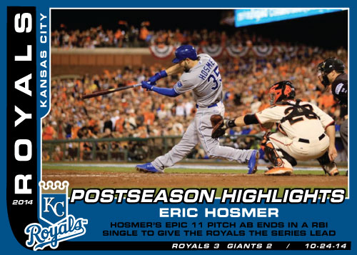 Postseason Highlight Kansas City Royals custom card set
