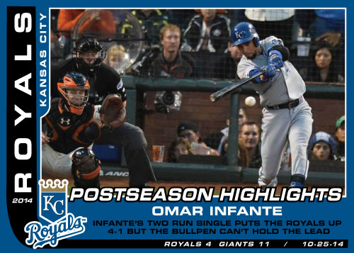 Postseason Highlight Kansas City Royals custom card set