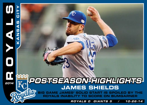 Postseason Highlight Kansas City Royals custom card set