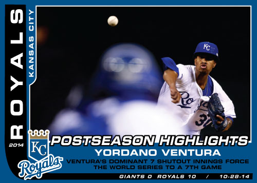 Postseason Highlight Kansas City Royals custom card set