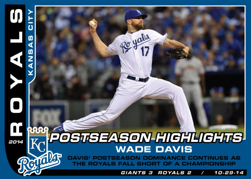 Postseason Highlight Kansas City Royals custom card set