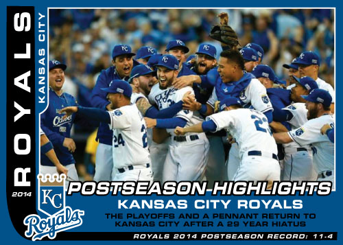 Postseason Highlight Kansas City Royals custom card set