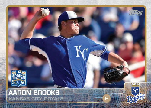 2015 Kansas City Royals Spring Training set - Aaron Brooks custom card