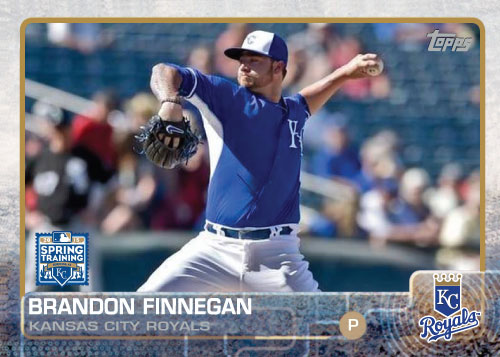 2015 Kansas City Royals Spring Training set - Brandon Finnegan custom card