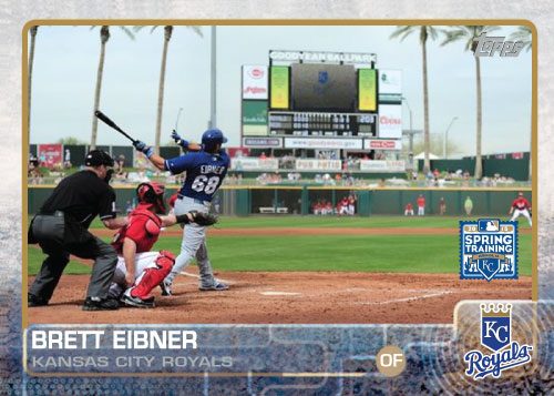 2015 Kansas City Royals Spring Training set - Brett Eibner custom card