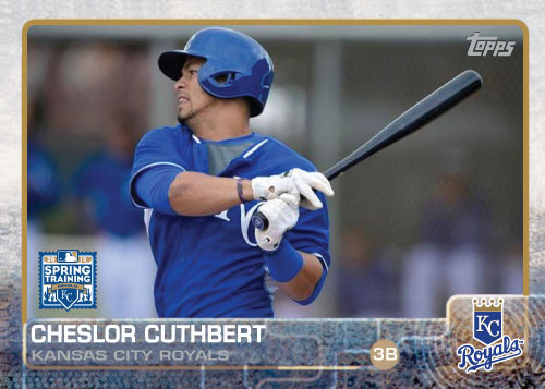 2015 Kansas City Royals Spring Training set - Cheslor Cuthbert