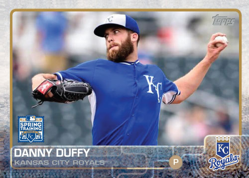 2015 Kansas City Royals Spring Training set - Danny Duffy custom card