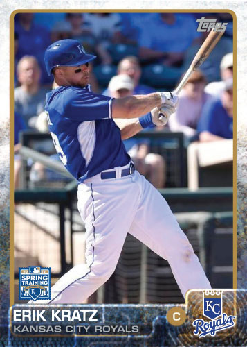 2015 Kansas City Royals Spring Training set - Erik Kratz custom card
