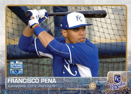 Francisco Pena 2015 Kansas City Royals spring training custom card