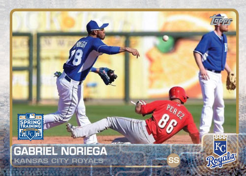 2015 Kansas City Royals Spring Training set - Gabriel Noriega