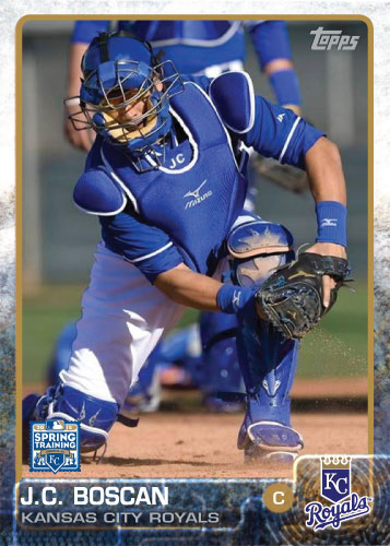 J.C. Boscan 2015 Kansas City Royals spring training custom card