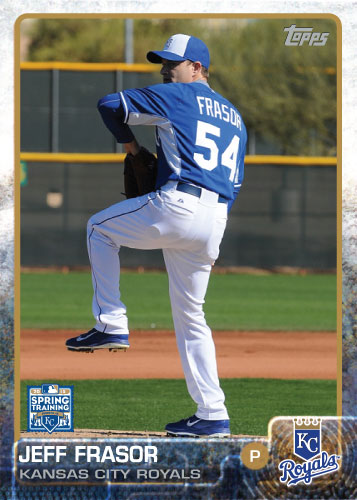 2015 Kansas City Royals Spring Training set - Jeff Frasor custom card