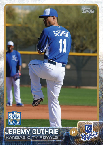 2015 Kansas City Royals Spring Training set - Jeremy Guthrie