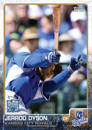 2015 Kansas City Royals Spring Training set - Jarrod Dyson custom card