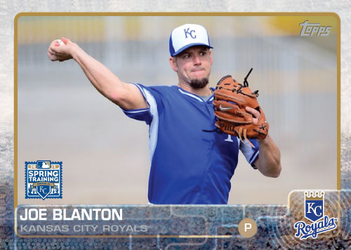 2015 Kansas City Royals Spring Training set - Joe Blanton custom card