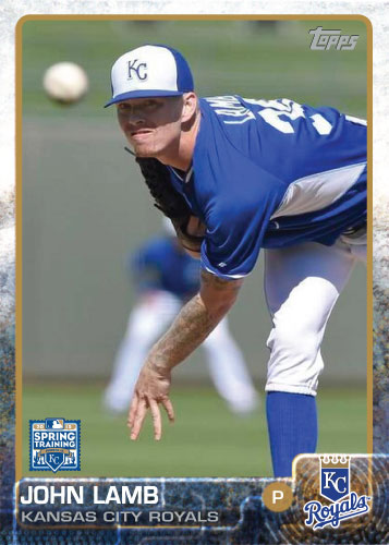 2015 Kansas City Royals Spring Training set - John Lamb custom card