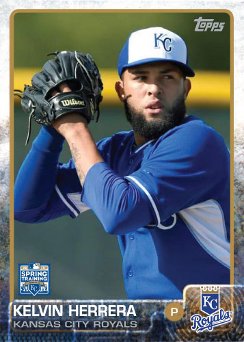 2015 Kansas City Royals Spring Training set - Kelvin Herrera custom card