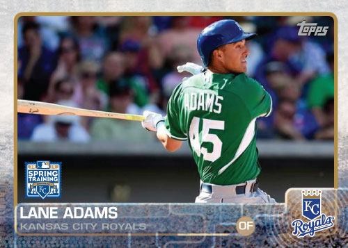 2015 Kansas City Royals Spring Training set - Lane Adams