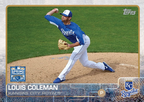 2015 Kansas City Royals Spring Training Set - Louis Coleman