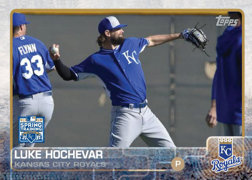 2015 Kansas City Royals Spring Training set - Luke Hochevar custom card