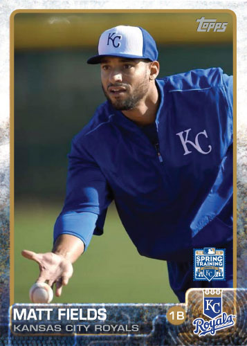 Matt Fields 2015 Kansas City Royals spring training custom card