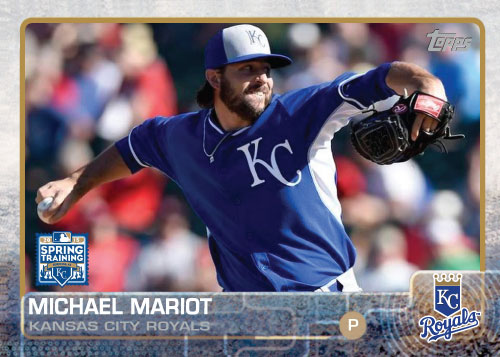 2015 Kansas City Royals Spring Training set - Michael Mariot custom card