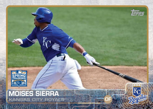 2015 Kansas City Royals Spring Training set - Moises Sierra