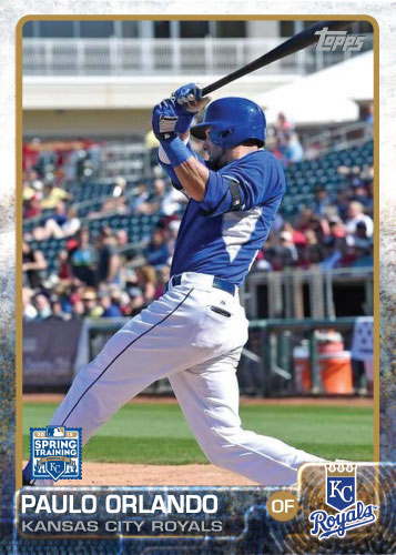 2015 Kansas City Royals Spring Training set - Paulo Orlando custom card