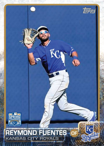 2015 Kansas City Royals Spring Training set - Reymond Fuentes custom card