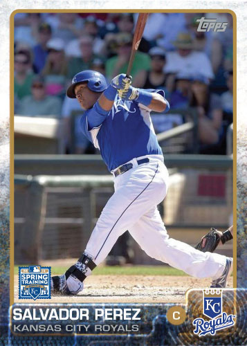 2015 Kansas City Royals Spring Training set - Salvador Perez custom card