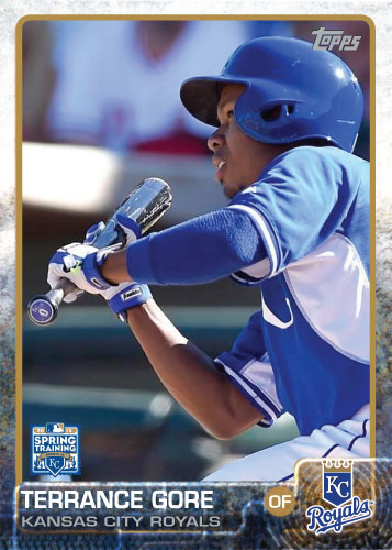 2015 Kansas City Royals Spring Training set - Terrance Gore custom card