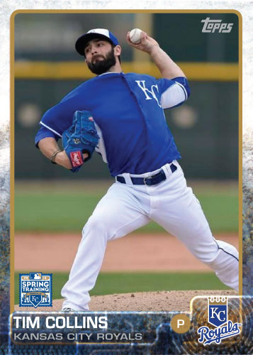 Tim Collins 2015 Kansas City Royals spring training custom card