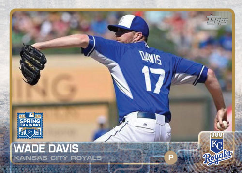 2015 Kansas City Royals Spring Training set - Wade Davis custom card