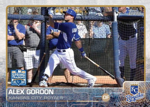 2015 Kansas City Royals Spring Training Set alternate - Alex Gordon