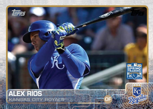 2015 Kansas City Royals Spring Training Set alternate - Alex Rios