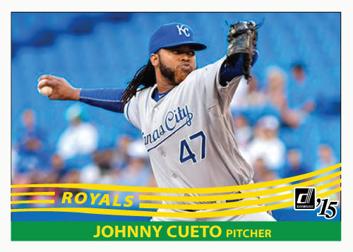Johnny Cueto 2015 Royals custom card