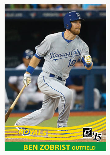 Ben Zobrist 2015 Royals custom card