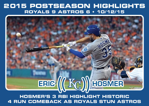 Eric Hosmer 2015 Royals postseason highlight card.