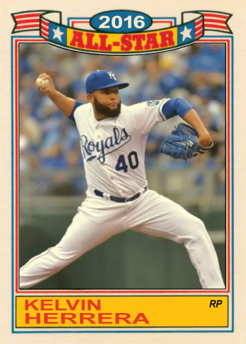 Kelvin Herrera 2016 All-Star Royals custom card